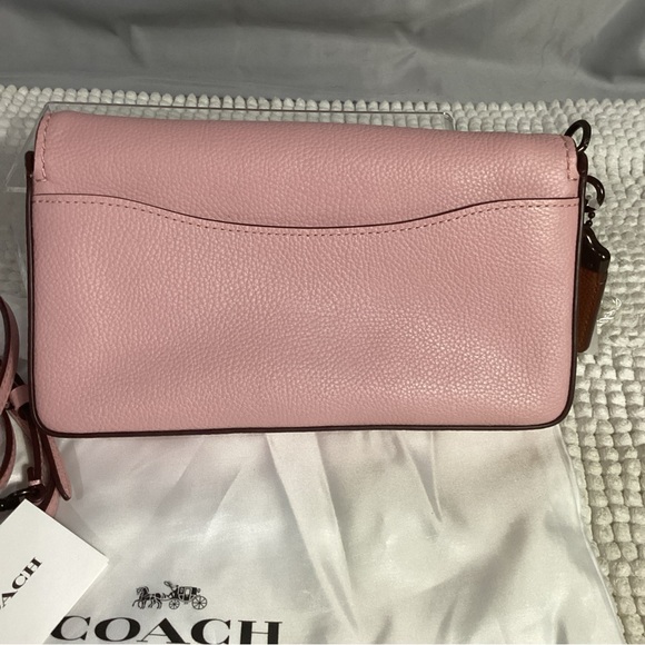 Coach Disney Daisy Duck Motif Dinky Pink Leather Crossbody Bag NEW Duster Includ - Picture 5 of 16